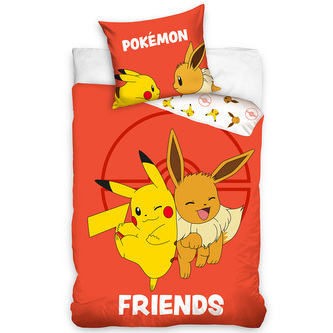 Dětské povlečení Pokémon Eeve a Pikachu