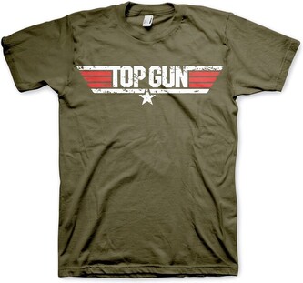 Tričko Top Gun - Distressed Logo, M