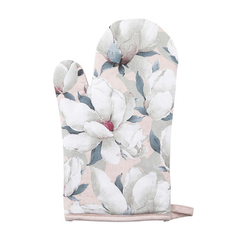 MAGNOLIA RÓŻOWA RĘKAWICA KUCHENNA 18X28 CM BAWEŁNA 100%