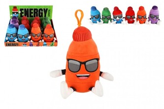 Energy drink přívěsek 15cm 6 barev 12ks v boxu 12m+