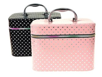 Kuferek L z lusterkiem na zamek 23x17x15cm MIX