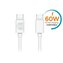Kabel Forever USB-C/USB-C 1m 3A bílý