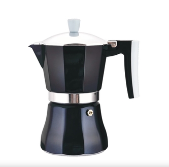 Kávovar moka 6 šálků  AZZURRO černá, indukce
