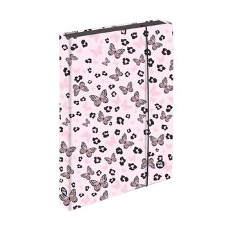 Box na sešity A4 Jumbo OXY NEXT Butterfly pink