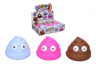 Hovínko mačkací antistresové guma 6cm elastické tvarovatelné 3 barvy v sáčku 1 kus