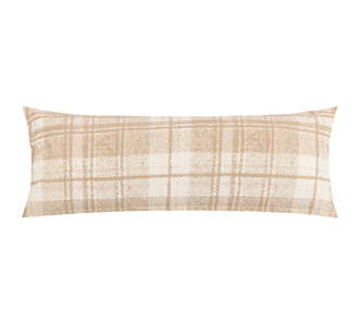 POVLAK na relaxační polštář KREP - Béžová,Bílá - 45x120 cm