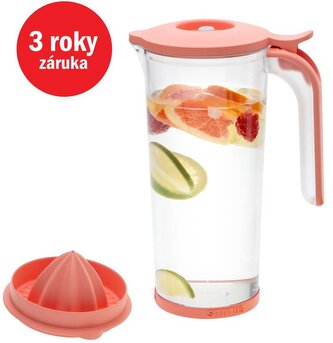 STATUS vakuový džbán s citrusovačem 179502, lososový STATUS vakuový džbán s citrusovačem 179502, lososový