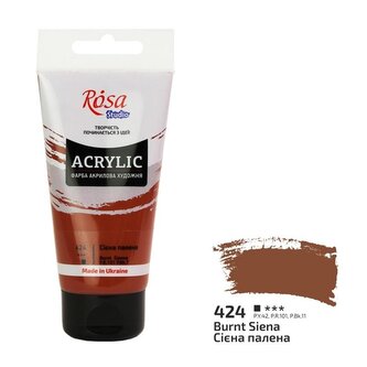 Farba akrylowa burnt sienna 424 75ml