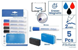 Marker do tablic 4szt z gąbką