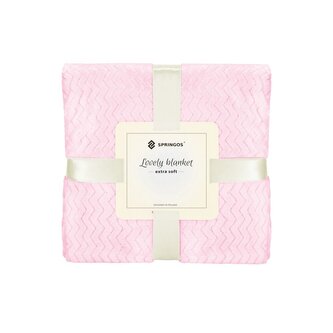 Deka 160x200 cm Springos Splendit růžová