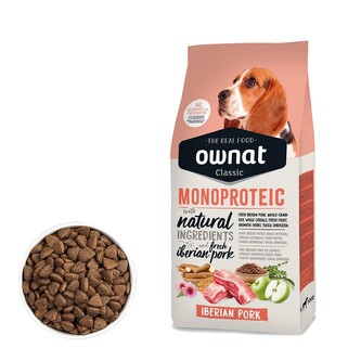 OWNAT CLASSIC MONOPROTEIC DOG Iberian Pork 4kg, min. trvanlivost 31.05.2025