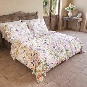 Bavlněné povlečení PROVENCE COLLECTION 140x200, 70x90cm ISABEL fialová