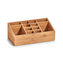 ZELLER Organizér na kosmetické potřeby 12 přihrádek bambus 25,5x13x10cm