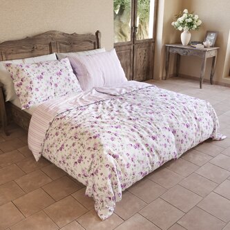 Francouzské prodloužené bavlněné povlečení PROVENCE COLLECTION 240x220, 70x90cm VIENTO růžové