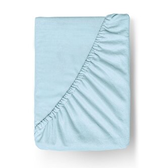 Flanelové napínací prostěradlo 200x200cm světle modré