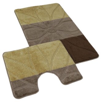 Koupelnová a WC předložka Helga hnědá