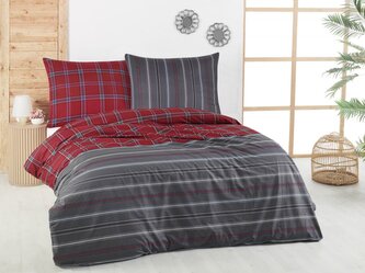 Francouzské bavlněné povlečení DELUX 240x200, 70x90cm CAMPUS šedé