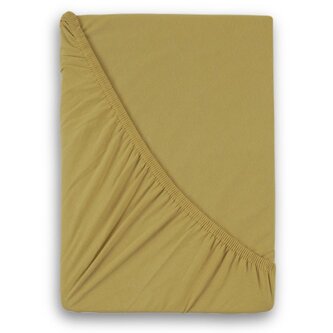 Jersey prostěradlo s lycrou jednolůžko 90x200cm béžové