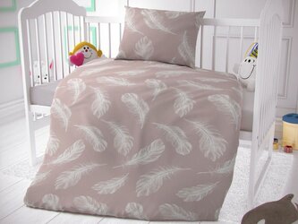 Bavlněné povlečení do dětské postýlky Shelby béžové