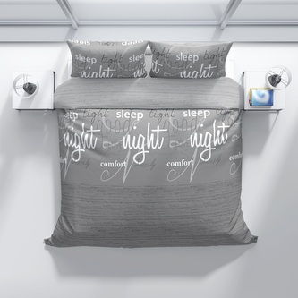 Bavlněné povlečení Krásný spánek - Šedý sen