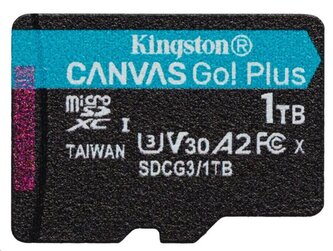 Kingston paměťová karta 1TB microSDXC Canvas Go Plus Gen4 C10 UHS-I U3
