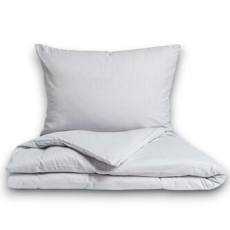 Prodloužené ložní flanelové povlečení 140x220, 70x90cm světle šedé