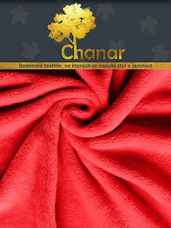 Prostěradlo Mikroplyš 180x200 cm červená