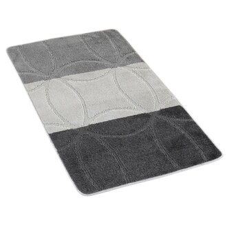 Koupelnová předložka geometrie šedá