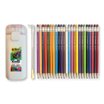 Kredki automat 24 kolory + temperówka PENMATE