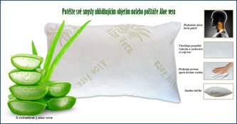 Anatomický polštář s Aloe vera 40x60cm