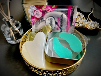 Onyx Masážní destička Gua sha