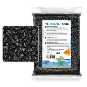 Akvarijní štěrk černý 2 kg DECO