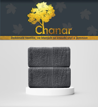 Ručník Ekonom 50x90 cm tmavě šedý