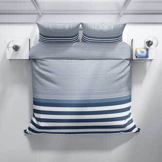 Francouzské povlečení RAMIRA modrá