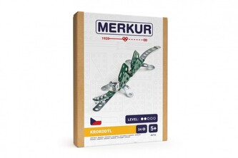 Stavebnice MERKUR Krokodýl mini 34ks v krabici 13x18,5x3cm
