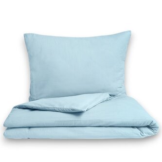 Prodloužené ložní flanelové povlečení 140x220, 70x90cm světle modré