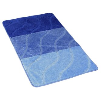 Koupelnová předložka vlny modré