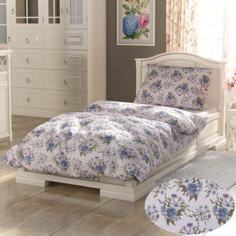 Francouzské bavlněné povlečení PROVENCE COLLECTION 220x200, 70x90cm ELISA modrá