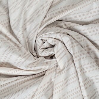 Bavlněné napínací prostěradlo 180x200cm béžový proužek