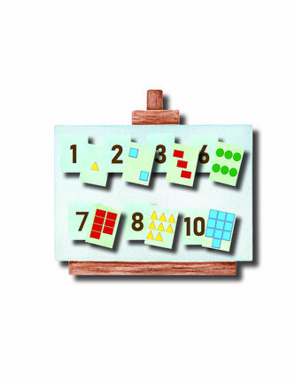 Čísla a tvary, magnetické karty 50 ks
