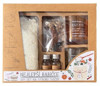 DIY sada na výrobu svíček - pro babičku