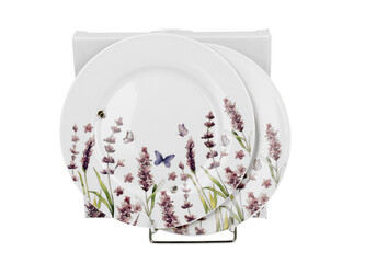 Komplet 2 talerze deserowe CLASSIC LAVENDER