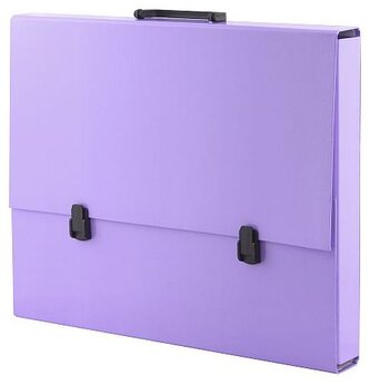 Teczka szkolna  z rączką A3 fioletowa pastelowa, Tadeo