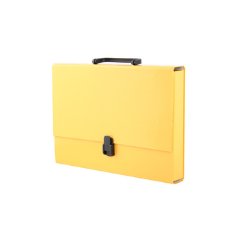 Teczka z rączką A4 żółta pastelowa Tadeo