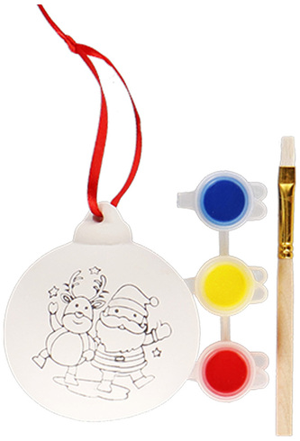 Bombka do malowania mikołaj i renifer, Incood