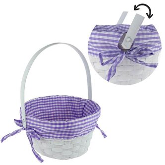 KOŠÍK VELIKONOČNÍ S UBROUSKEM 19X25 CM