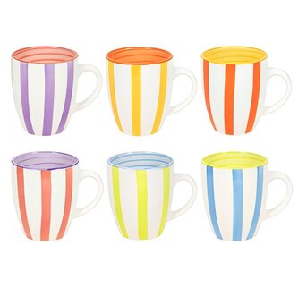 HIT Hrnky na kávu i čaj sada 6 ks 350 ml SUMMER HT-24326121