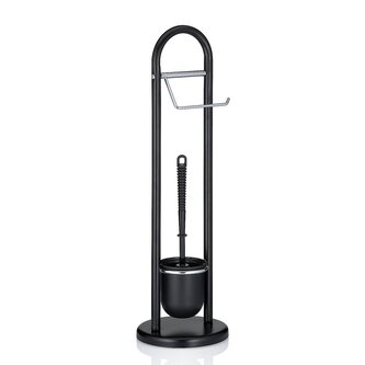 WC sada Fabio, černá 19x65 cm KL-20998