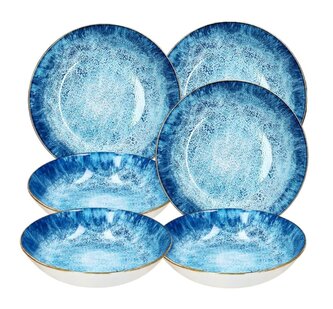 HIT Talíř na polévku hluboký sada 6 ks porcelán 20 cm OCEAN HT-24324286