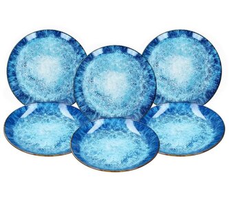 HIT Dezertní talíře sada 6 ks porcelán 19 cm OCEAN HT-24324269